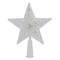 Northlight 7.5&#x22; Pre-Lit Clear Jeweled Star Battery Operated Christmas Tree Topper - Multicolor Lights